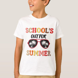 Camiseta A escola está fora no verão