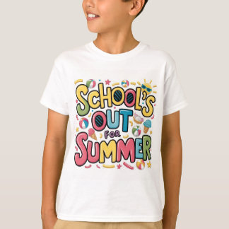 Camiseta A escola saiu para o verão!