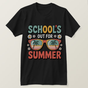 Camiseta A escola saiu para o verão no último dia da escola