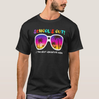Camiseta A escola vai deixar a próxima aventura no verão