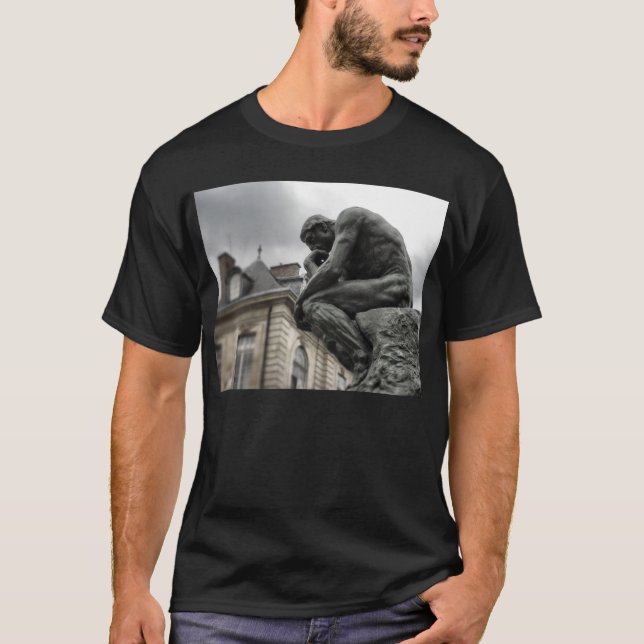 Camiseta A Escultura Thinker Rodin Paris (Frente)