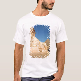 Camiseta A esfinge e a pirâmide de Khafre, Giza