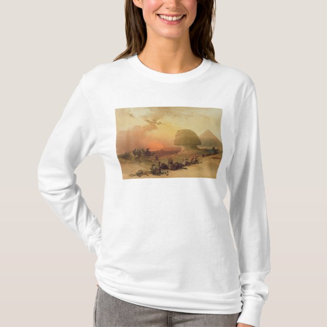 Camiseta A esfinge em Giza (Frente)