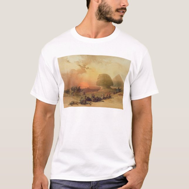 Camiseta A esfinge em Giza (Frente)
