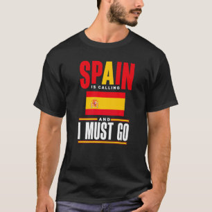 Camiseta A espanha Da Espanha Espanhola De Bandeiras De Esp