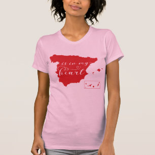 Camiseta A espanha Está No Meu Coração