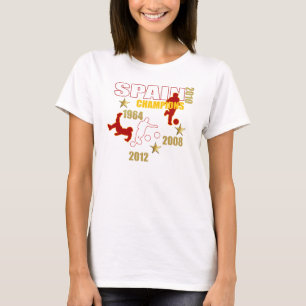 Camiseta A espanha patrocina 1964 2008 2010 2012 europeus