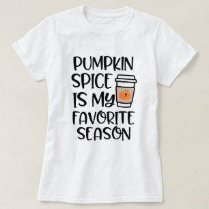 Camiseta A especiaria da abóbora é minha estação favori