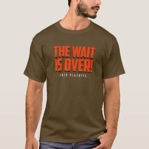 Camiseta A Espera Acabou! Cleveland 2020 Playoffs Futebol