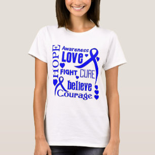 Camiseta A esperança de Dysautonomia exprime a colagem
