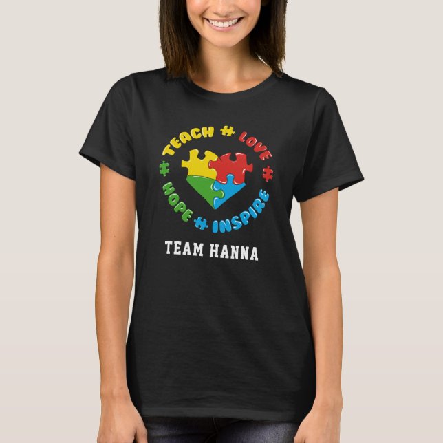 Camiseta A Esperança do Amor de Ensino Inspira Conhecimento (Frente)