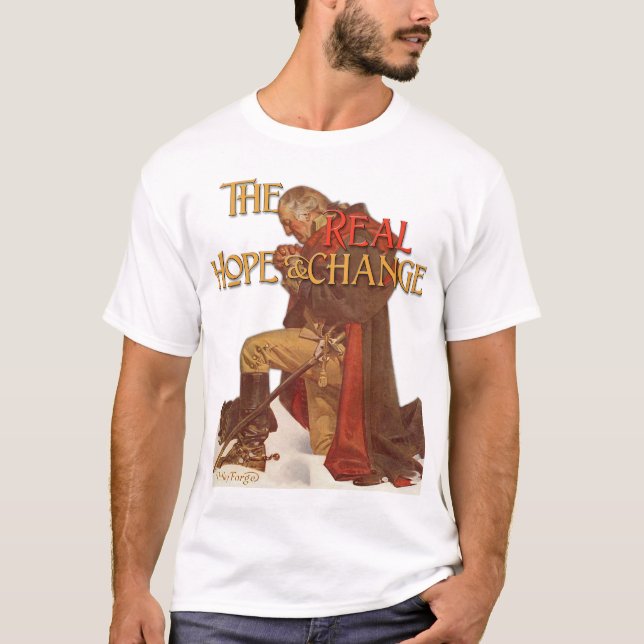 Camiseta A esperança e a mudança reais (Frente)