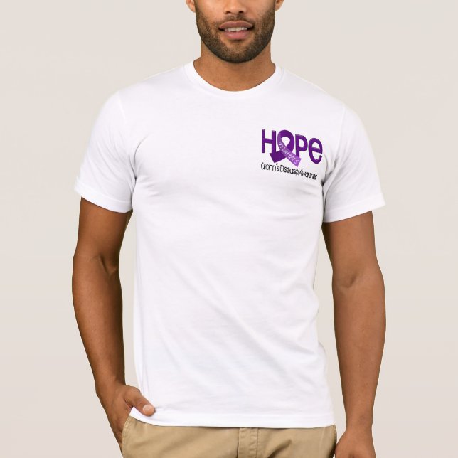 Camiseta A esperança importa a doença de 2 Crohn (Frente)