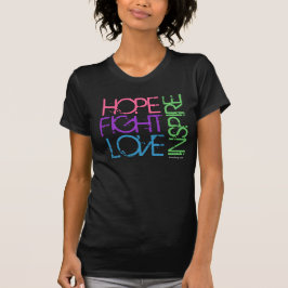 Camiseta A esperança, luta, amor, inspira