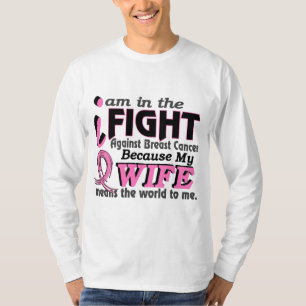 Camiseta A esposa significa-me o mundo cancro da mama
