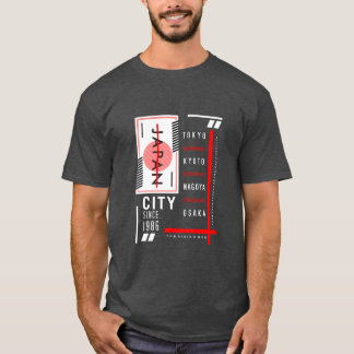Camiseta A essência das cidades movimentadas do Japão garot