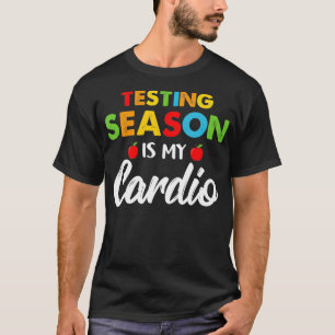 Camiseta A estação de testes é minha mulher no dia do teste