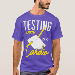 Camiseta A estação de testes é minha professora de pré-esco