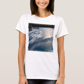 Camiseta A Estação Espacial Internacional Acima Do Atlântic