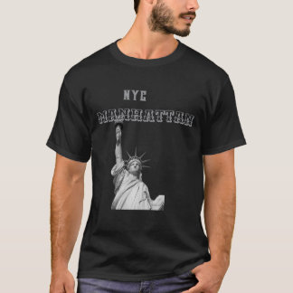 Camiseta A estátua da Liberdade Dupla Sida Nyc Manhattan