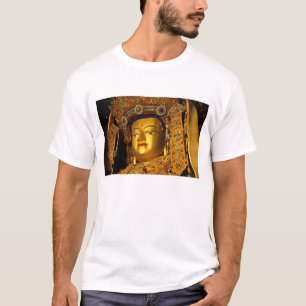 Camiseta A estátua de Jowo Buddha dourada, o Templo Jokhan