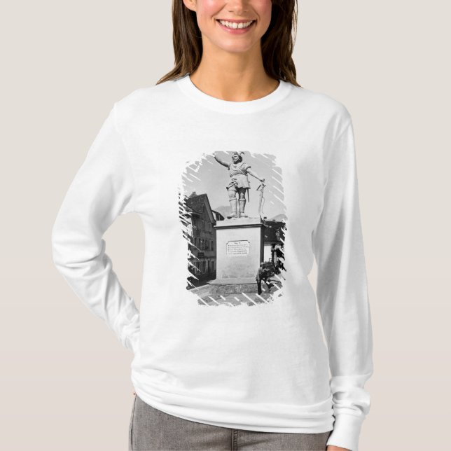 Camiseta A estátua de William diz, c.1860-90 (Frente)