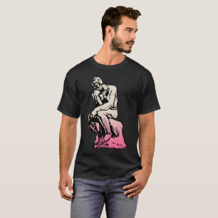 Camiseta A estátua do homem O Pensador, Inspirada em Rodin