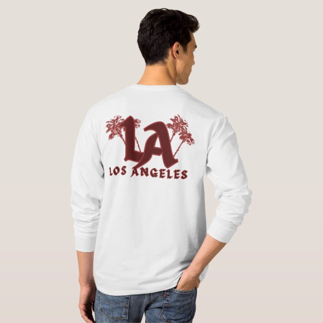 Camiseta A estética da cidade de Los Angeles (Parte Traseira Completa)