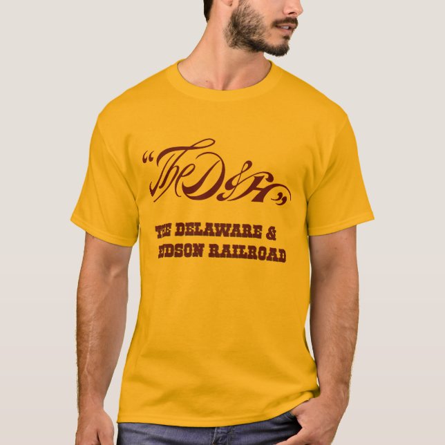 Camiseta A estrada de ferro de Delaware e de Hudson (Frente)
