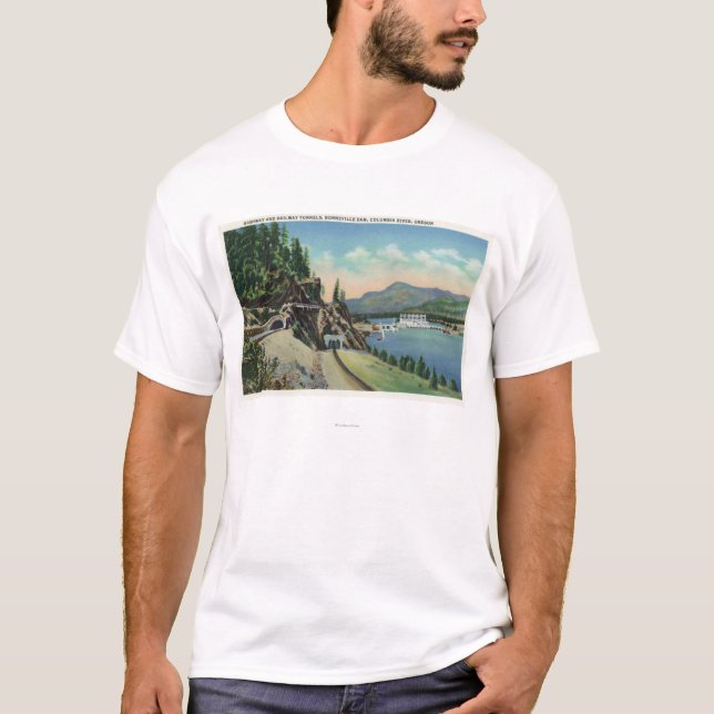 Camiseta A estrada e os túneis Railway aproximam Bonneville (Frente)