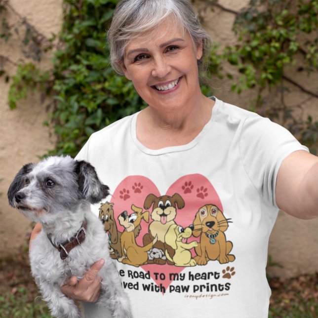 Camiseta A Estrada Para Meu Cachorro Cardíaco (Criador carregado)