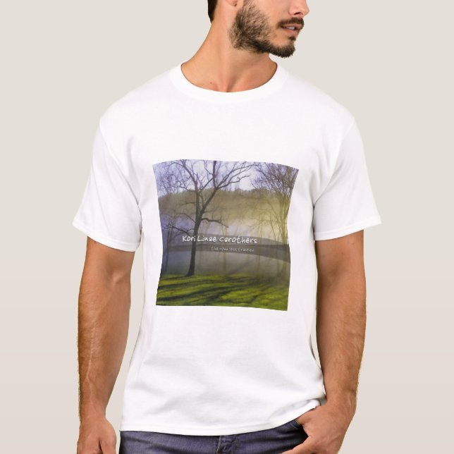 Camiseta A estrada viajou menos t-shirt (Frente)
