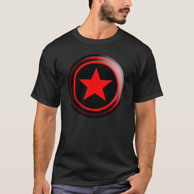 Camiseta A estrela do vermelho da MARCA (Frente)