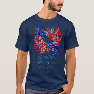 Camiseta A estrutura da hemoglobina determina a função