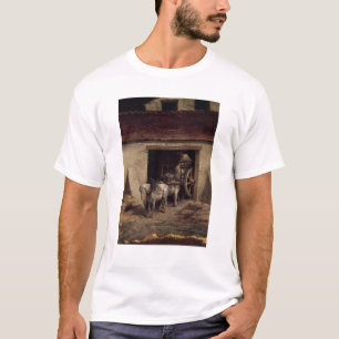 Camiseta A estufa nos trabalhos do emplastro