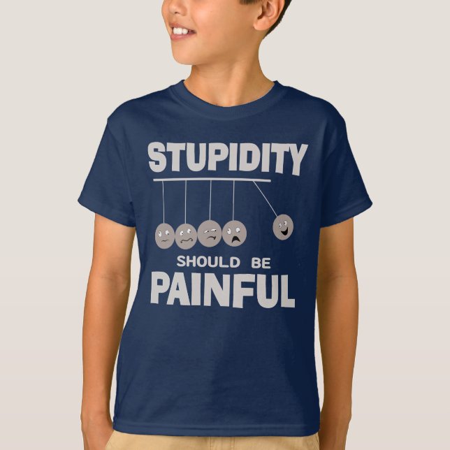 Camiseta A Estupidez Deve Ser Um Humor Estúpido Engraçado D (Frente)