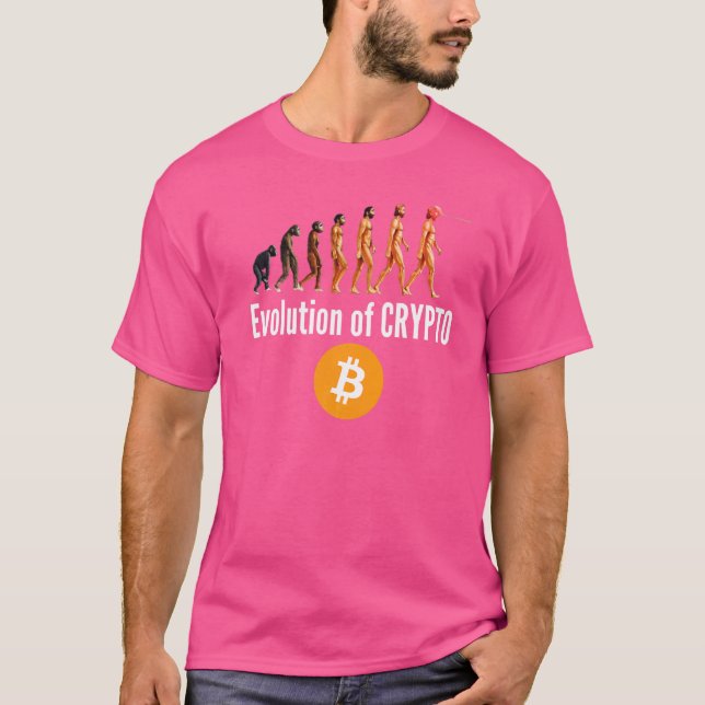 Camiseta A Evolução Da Criptomoeda Bitcoin Ethereum Criptom (Frente)