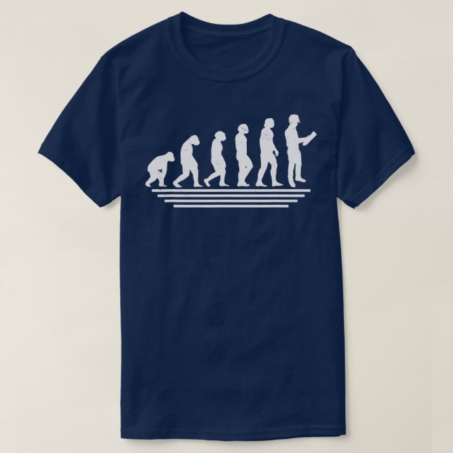 Camiseta A Evolução De Uma Engenharia Civil Engraçada Civil (Frente do Design)