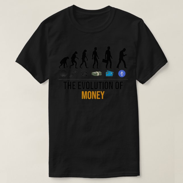 Camiseta A Evolução Do Money ETH Eethum Crypto Cryptoc (Frente do Design)