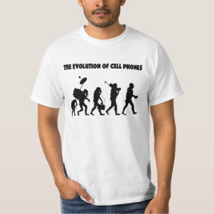 Camiseta A evolução dos telemóveis