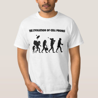 Camiseta A evolução dos telemóveis