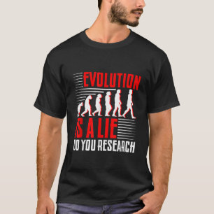 Camiseta A Evolução é Falsa Faça Sua Pesquisa