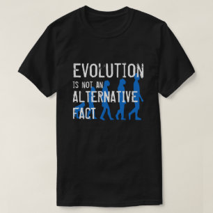 Camiseta A "evolução engraçada não é um fato alternati