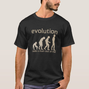 Camiseta A evolução fez a um homem fora de mim o t-shirt