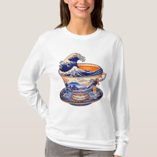 Camiseta A Excelente Wave Tea Cup