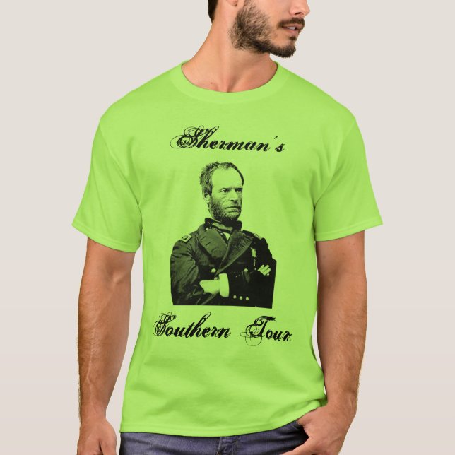 Camiseta A excursão do sul de Sherman (Frente)