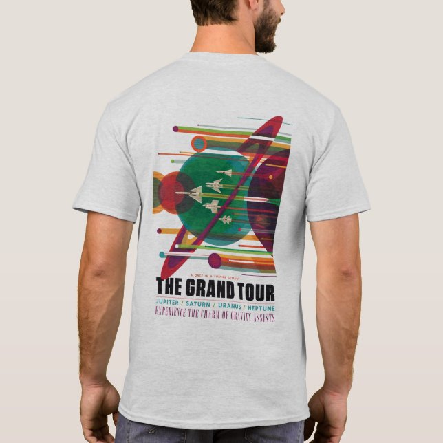 Camiseta A excursão grande (parte dianteira e parte (Verso)