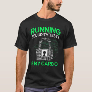 Camiseta A Execução De Testes De Segurança É A Minha Cibers