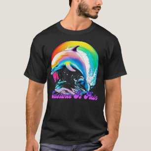 Camiseta A Existência É A Dor De Design De Golfinhos