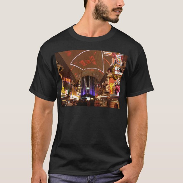 Camiseta A experiência da rua de Fremont - Las Vegas (Frente)